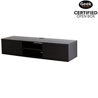 Open Box - South Shore Contemporary 65" TV Stand - Black Oak