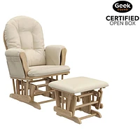 Open Box - Storkcraft Hoop Glider and Ottoman Set - Natural/Beige