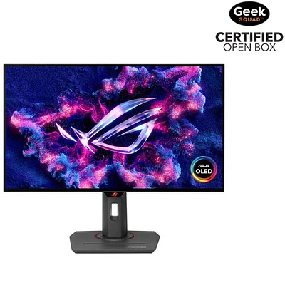 Open Box - ASUS ROG Strix 27" 1440p WQHD 240Hz 0.03ms GTG OLED G-Sync Gaming Monitor (XG27AQDMG)