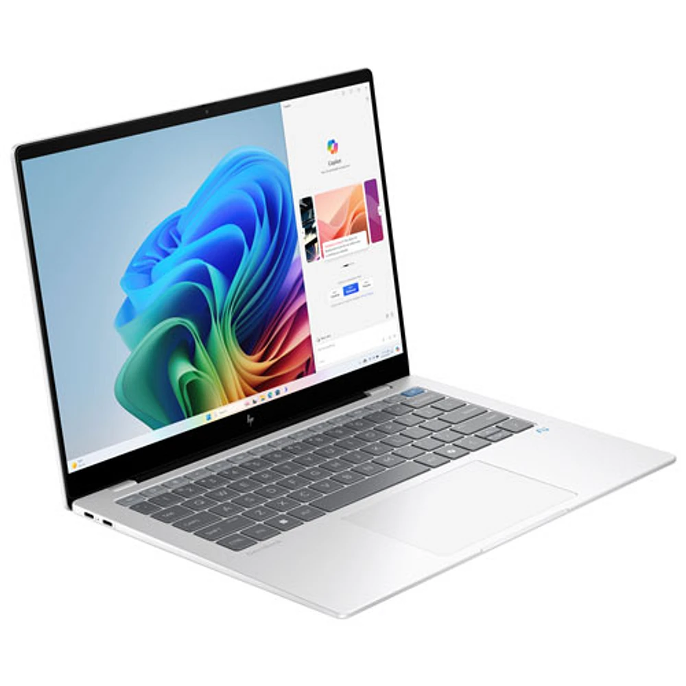 HP OmniBook X 14" Gen AI PC Laptop - Glacier Silver (Snapdragon X Plus/16GB RAM/1TB SSD/Windows 11 Home)