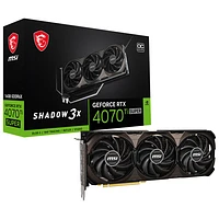 MSI GeForce RTX 4070 Ti Super Shadow 3x 16GB GDDR6X Video Card