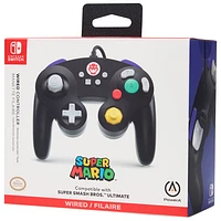 Manette avec fil de style GameCube de PowerA pour Nintendo Switch - Bowser