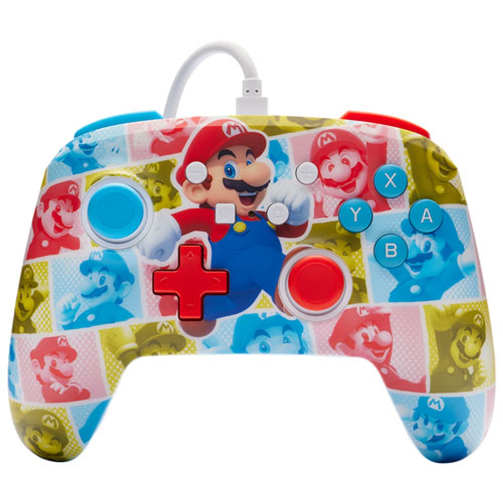 PowerA Enhanced Wired Controller for Nintendo Switch - Mario Hero Reel