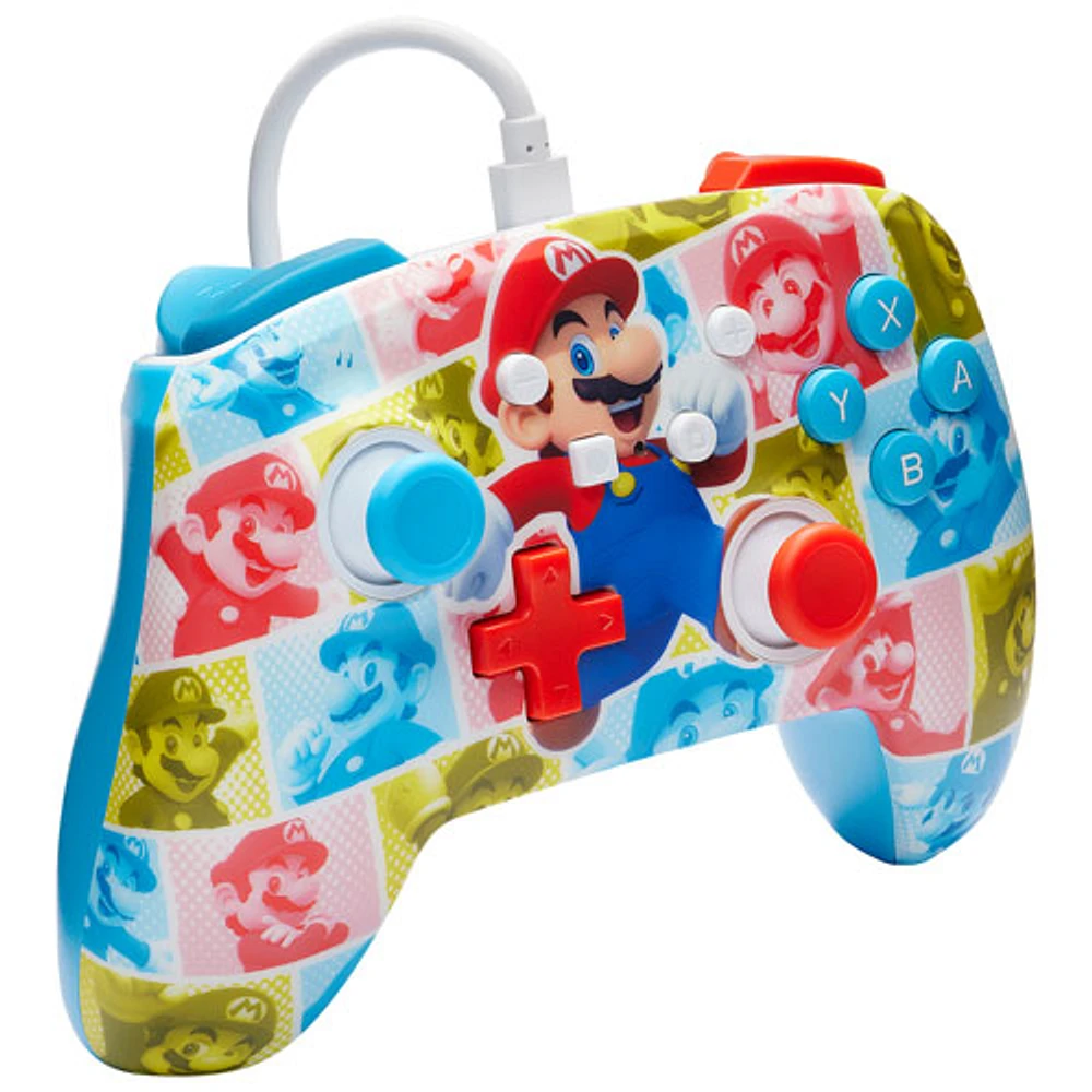 PowerA Enhanced Wired Controller for Nintendo Switch - Mario Hero Reel