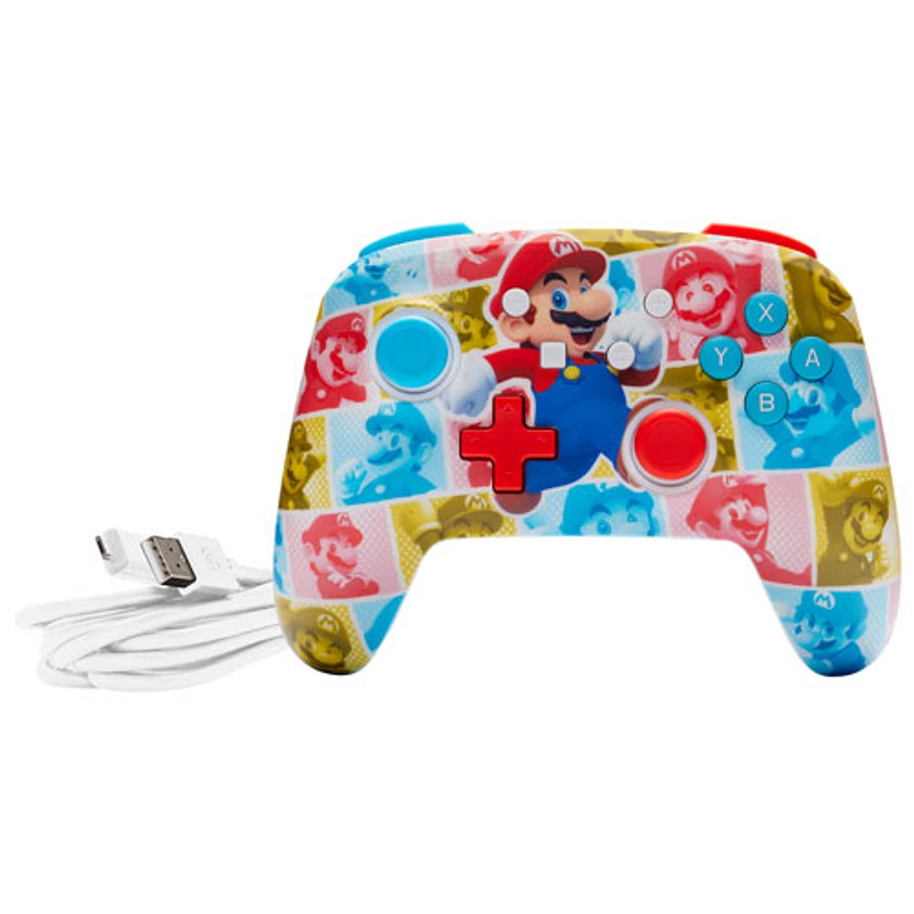 PowerA Enhanced Wired Controller for Nintendo Switch - Mario Hero Reel