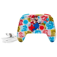 PowerA Enhanced Wired Controller for Nintendo Switch - Mario Hero Reel