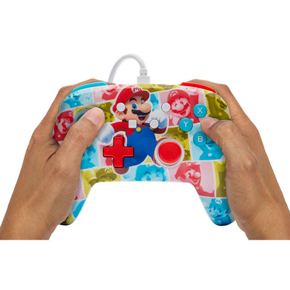 PowerA Enhanced Wired Controller for Nintendo Switch - Mario Hero Reel