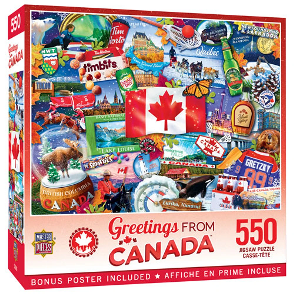 Greetings From Canada Jigsaw Puzzle - 550 Pieces