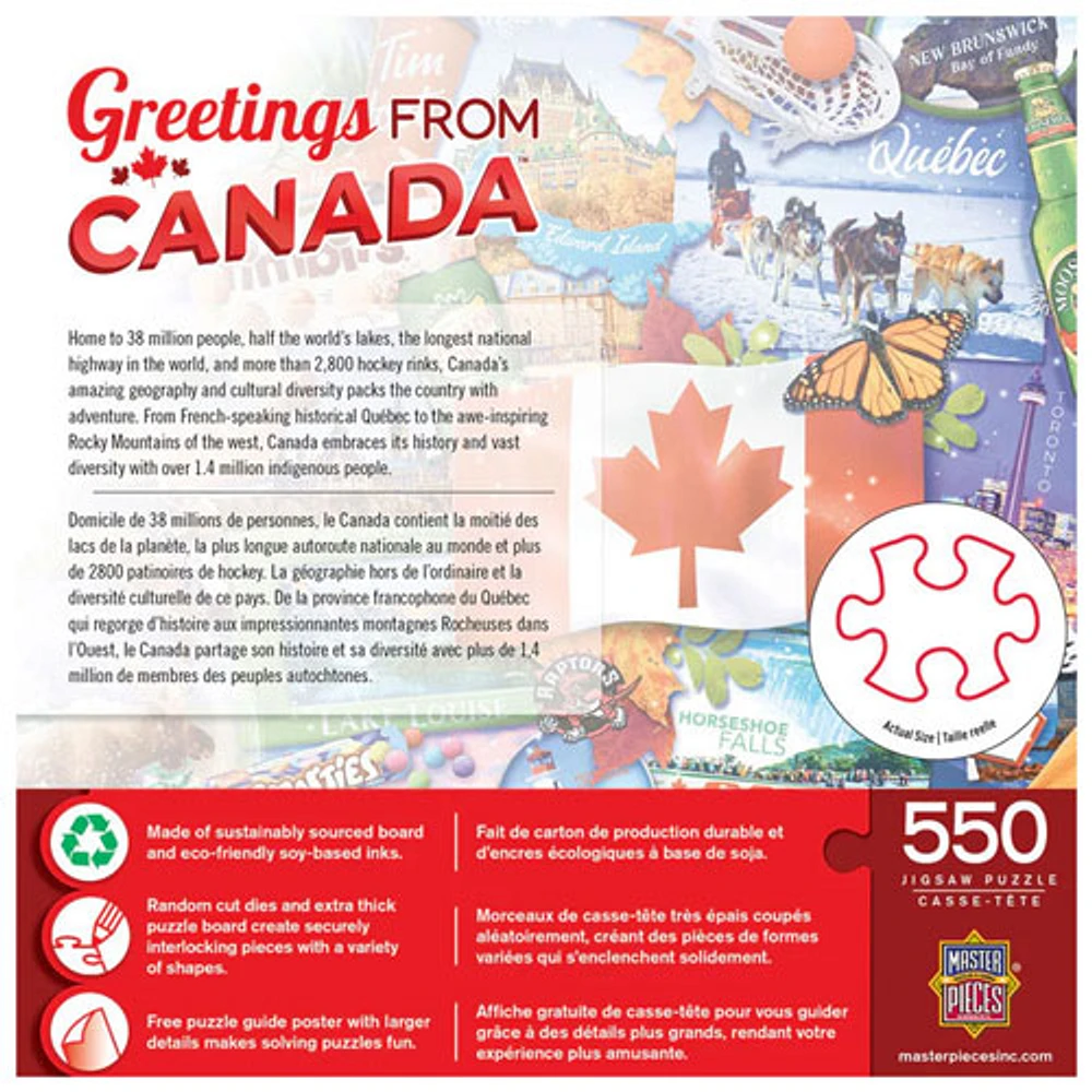 Greetings From Canada Jigsaw Puzzle - 550 Pieces