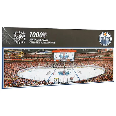 NHL: Panoramic Edmonton Oilers Puzzle - 1000 Pieces