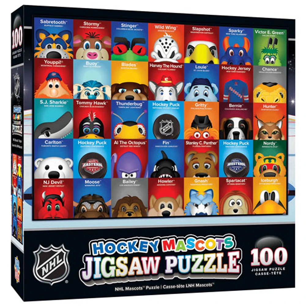 NHL: Mascots Jigsaw Puzzle - 100 Pieces