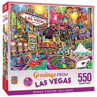 Greetings From Las Vegas Jigsaw Puzzle - 550 Pieces