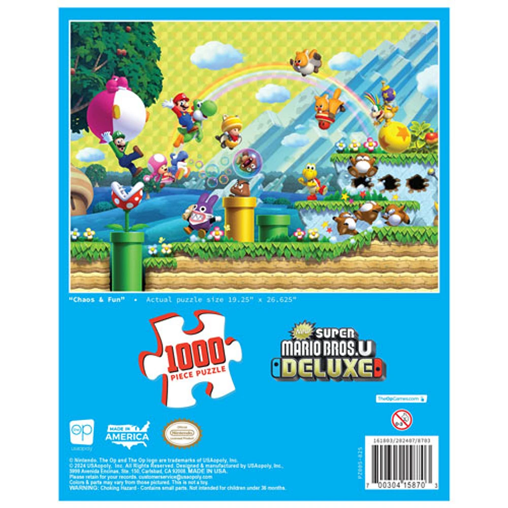 Super Mario Bros.U Deluxe: Chaos & Fun Puzzle - 1000 Pieces