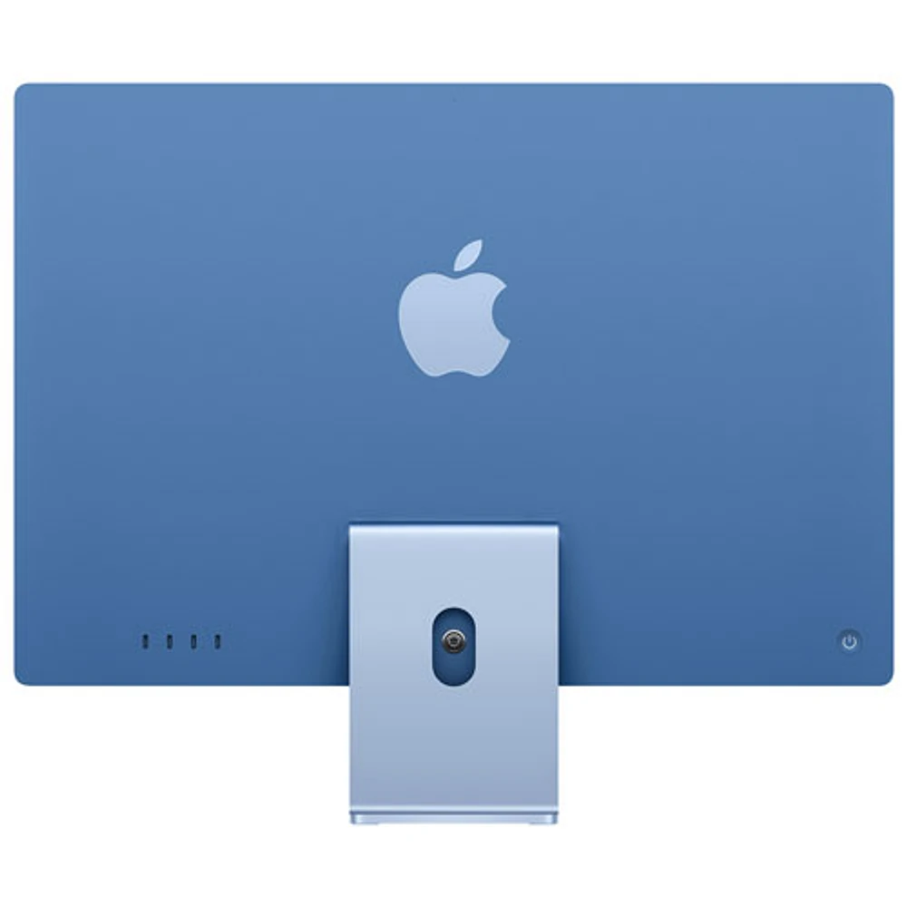 iMac de 24 po d'Apple (automne 2024) - Bleu (puce M4 d'Apple/processeur graphique coeurs/RAM 24 Go/SSD Go