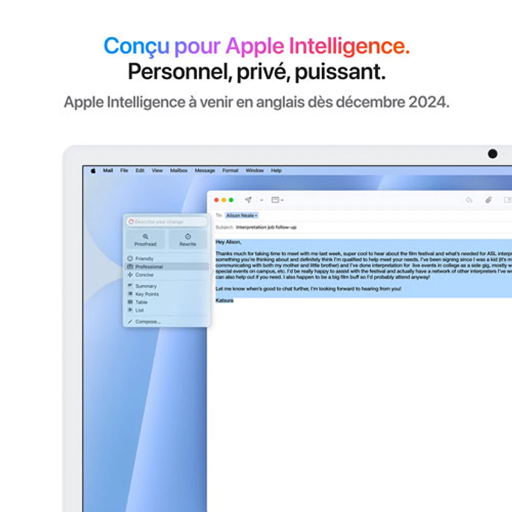 Apple iMac 24" (Fall 2024) - Blue (Apple M4 Chip / 10-Core GPU / 16GB RAM / 512GB SSD) - English