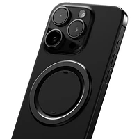 ohsnap! - Support/prise extensible universel Snap 4 Luxe avec MagSafe pour téléphone cellulaire - Noir volcanique