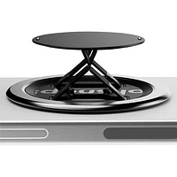 ohsnap! - Support/prise extensible universel Snap 4 Luxe avec MagSafe pour téléphone cellulaire - Noir volcanique