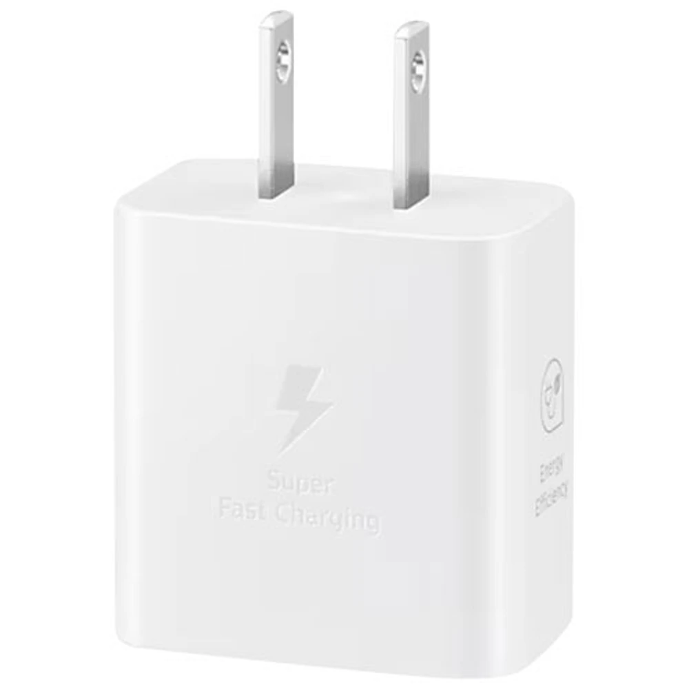 Adaptateur d'alimentation USB-C de 25 W de Samsung (EP-T2510NWEGCA) - Blanc