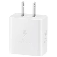Adaptateur d'alimentation USB-C de 25 W de Samsung (EP-T2510NWEGCA) - Blanc