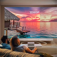 Vankyo Leisure 570B 1080p HD LED WebOS Home Theatre Mini Projector with 100" Screen (LS570B)