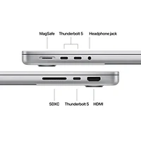 Apple MacBook Pro 14.2" (Fall 2024) - Silver (Apple M4 Pro / 24GB RAM / 512GB SSD) - English