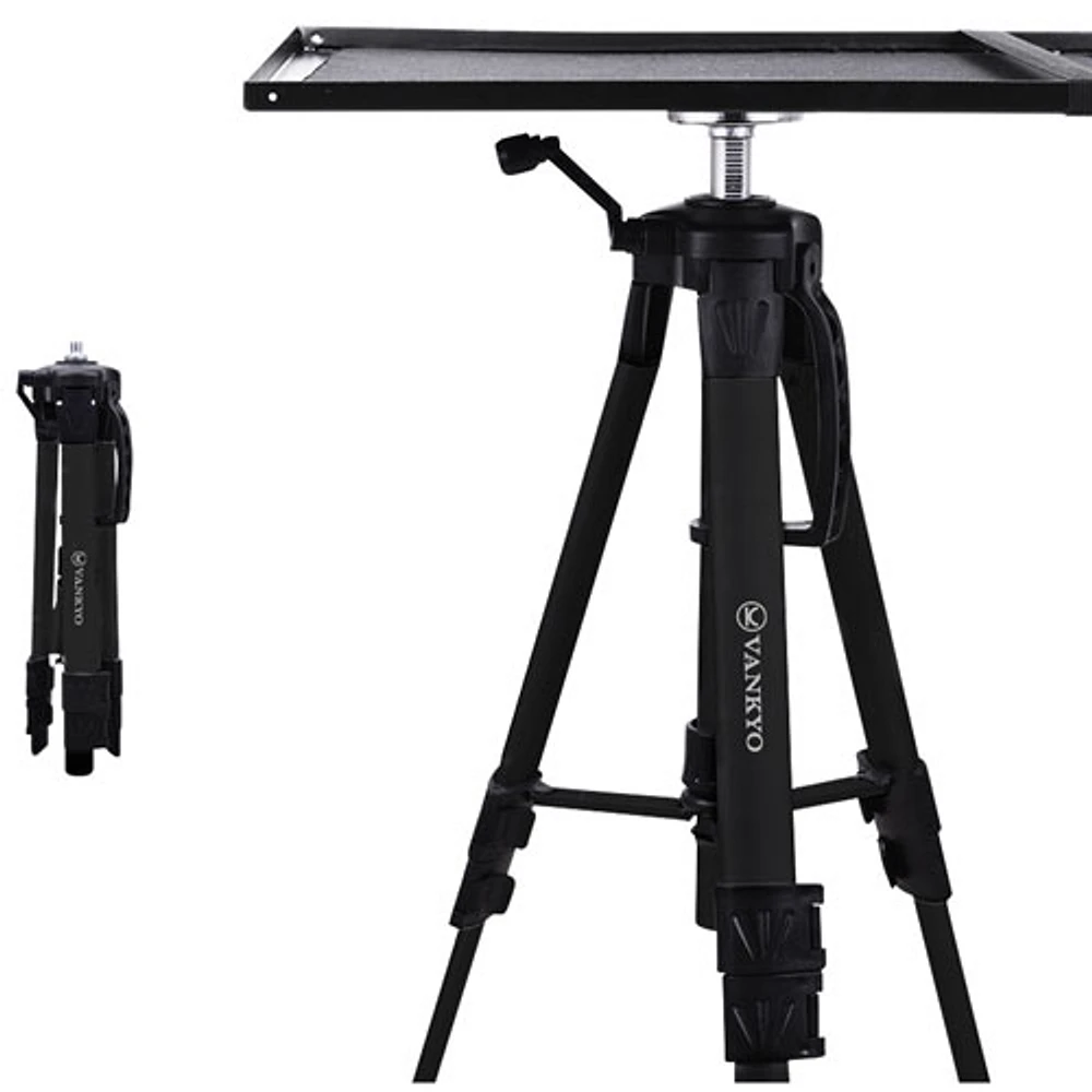 Vankyo TP20 Aluminum Adjustable Tripod Projector Stand - Black