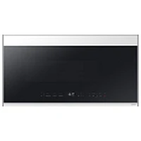 Open Box - Samsung BESPOKE Over-The-Range Microwave - 2.1 Cu. Ft. - White Glass