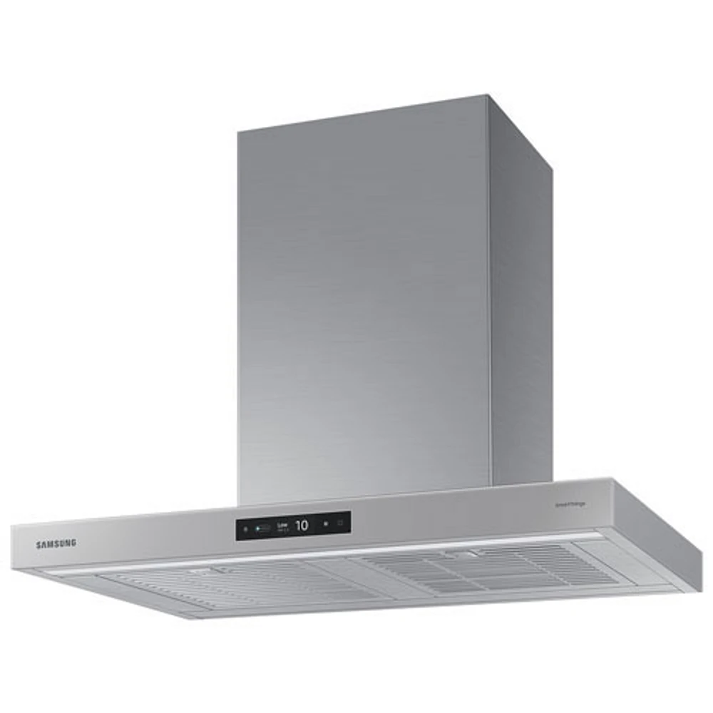 Boîte ouverte - Hotte murale de 30 po Bespoke de Samsung (NK30CB700WCGAA) - Verre gris