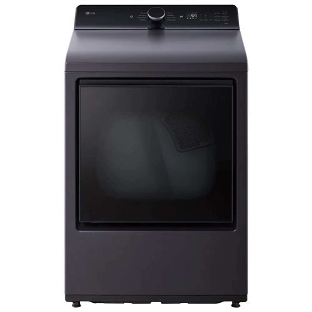 Open Box - LG 7.3 Cu. Ft. Ultra Large Capacity Electric Dryer (DLE8400BE) - Matte Black - Perfect Condition