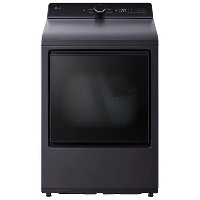 Open Box - LG 7.3 Cu. Ft. Ultra Large Capacity Electric Dryer (DLE8400BE) - Matte Black - Perfect Condition