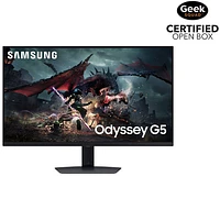 Boîte ouverte - Moniteur de jeu FreeSync ACL IPS GTG 1 ms 180 Hz WQHD de 32 po Odyssey G5 de Samsung (LS32DG500ENXZA) - Noir