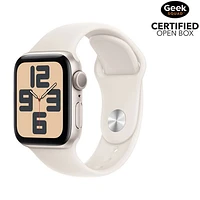 Boîte ouverte - Apple Watch SE (GPS) de 40 mm avec boîtier en aluminium Comète et bracelet sport Comète - Moyen/Grand