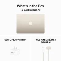 Apple MacBook Air 15.3" w/ Touch ID (Fall 2024) - Silver (Apple M3 / 16GB RAM / 256GB SSD) - English