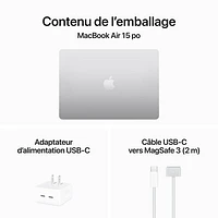 Apple MacBook Air 15.3" w/ Touch ID (Fall 2024) - Silver (Apple M3 / 24GB RAM / 512GB SSD) - English