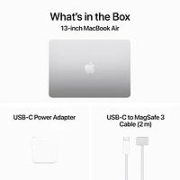 Apple MacBook Air 13.6" w/ Touch ID (Fall 2024) - Silver (Apple M3 / 16GB RAM / 256GB SSD) - English