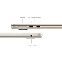 Apple MacBook Air 13.6" w/ Touch ID (Fall 2024) - Starlight (Apple M3 / 16GB RAM / 256GB SSD) - English