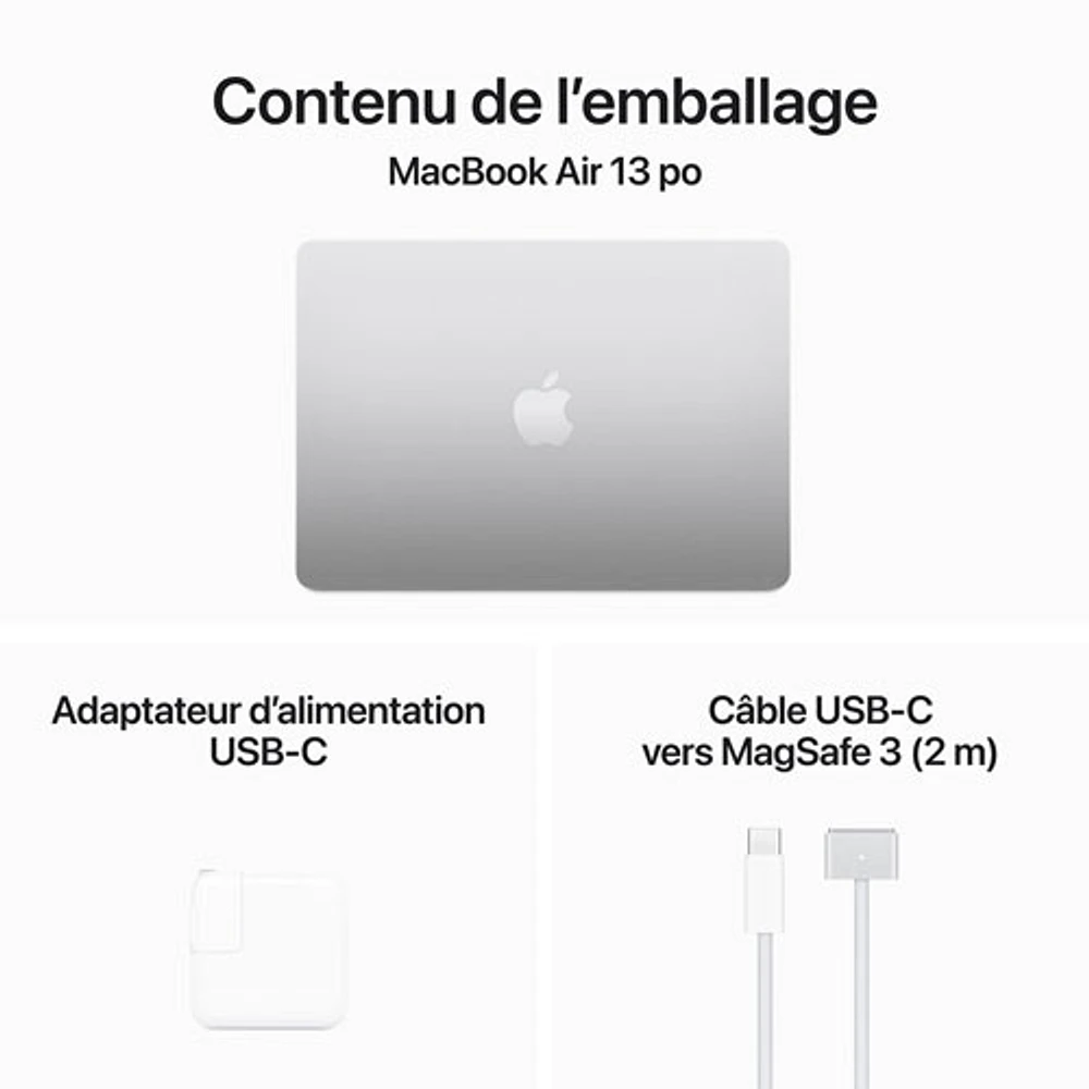 Apple MacBook Air 13.6" w/ Touch ID (Fall 2024) - Silver (Apple M3 / 24GB RAM / 512GB SSD) - English