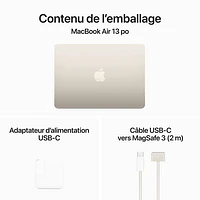 Apple MacBook Air 13.6" w/ Touch ID (Fall 2024) - Starlight (Apple M3 / 24GB RAM / 512GB SSD