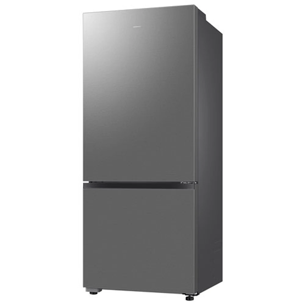 Samsung 28" 15 Cu. Ft. Bottom Freezer Refrigerator with Ice Dispenser (RB15DG6000SRAA) - Stainless Steel