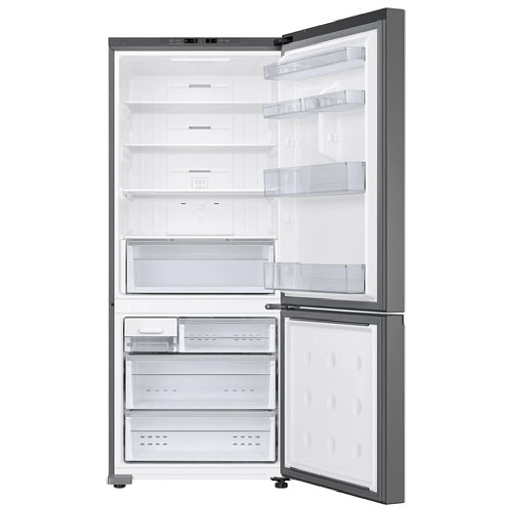 Samsung 28" 15 Cu. Ft. Bottom Freezer Refrigerator with Ice Dispenser (RB15DG6000SRAA) - Stainless Steel