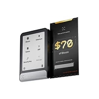 Portefeuille de cryptomonnaie Ledger Flex avec 70 $ en bitcoins - Graphite