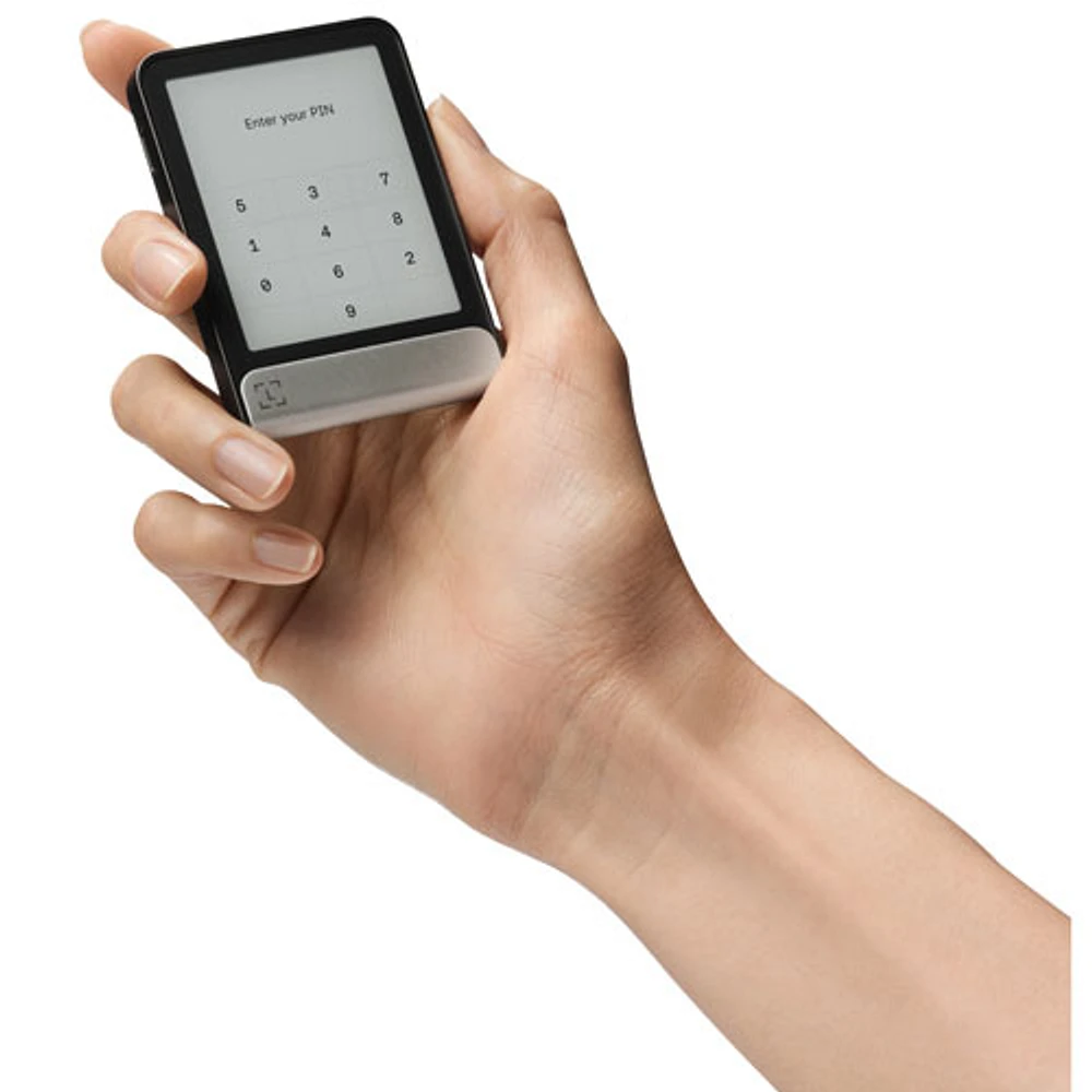 Portefeuille de cryptomonnaie Ledger Flex avec 70 $ en bitcoins - Graphite