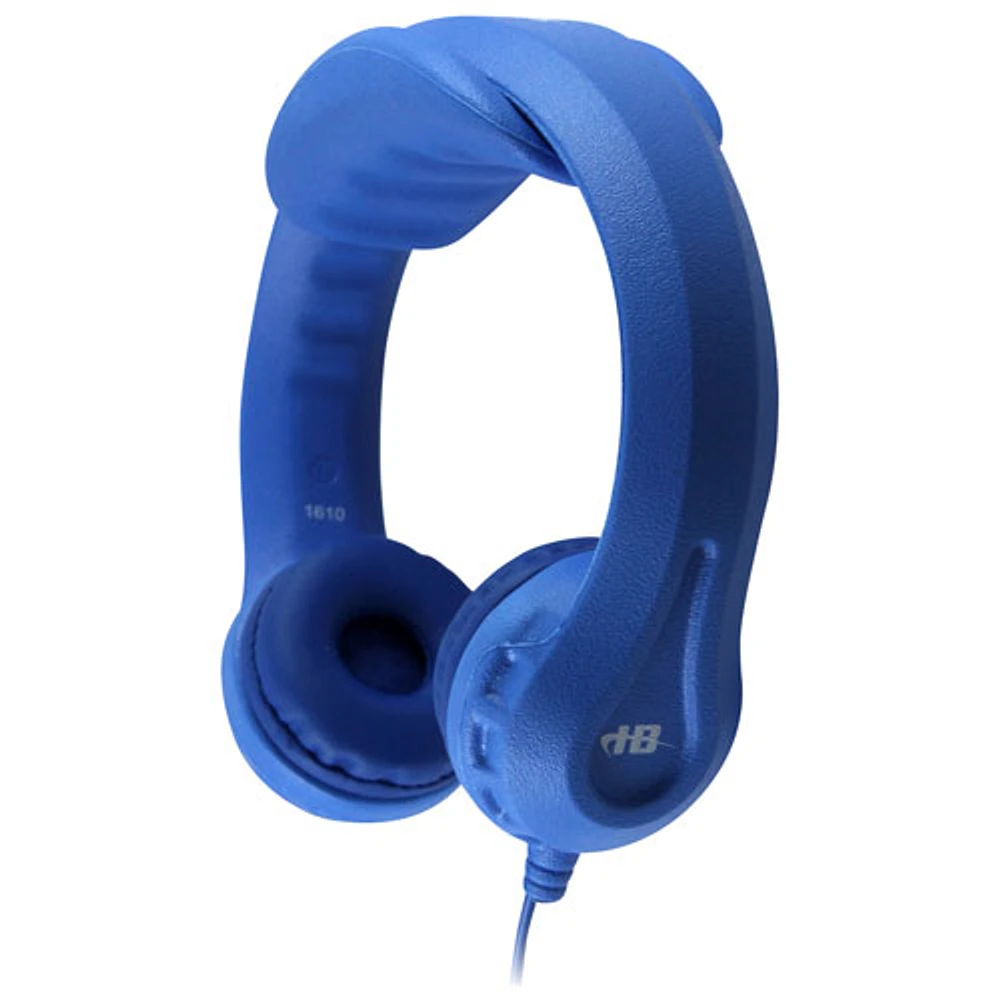 Casque d'écoute en mousse presque indestructible SchoolMate de HamiltonBuhl pour enfants (KIDS-BLU) - Bleu