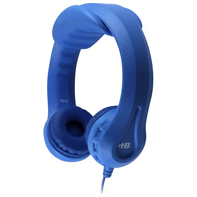 Casque d'écoute en mousse presque indestructible SchoolMate de HamiltonBuhl pour enfants (KIDS-BLU) - Bleu