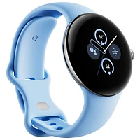 Koodo - Pixel Watch 2 LTE de 40 mm de Google avec boîtier en aluminium argenté et bracelet sport bleu ciel - Paiement Balance mensuel