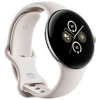 Koodo - Pixel Watch 2 LTE de 40 mm de Google avec boîtier en aluminium argenté et bracelet sport porcelaine - Paiement Balance mensuel