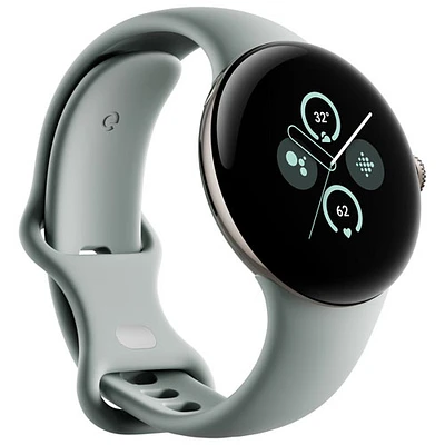 Koodo - Pixel Watch 2 LTE de 40 mm de Google avec boîtier en aluminium doré et bracelet sport vert lichen - Paiement Balance mensuel