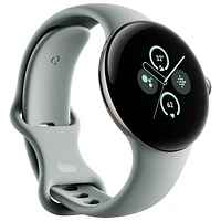 Koodo - Pixel Watch 2 LTE de 40 mm de Google avec boîtier en aluminium doré et bracelet sport vert lichen - Paiement Balance mensuel