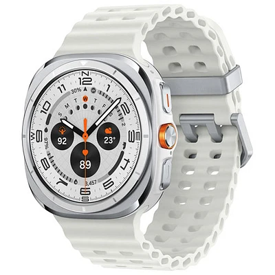 Montre intelligente LTE de 47 mm Samsung Galaxy Watch Ultra avec Koodo - Blanc titane - Paiement Balance mensuel