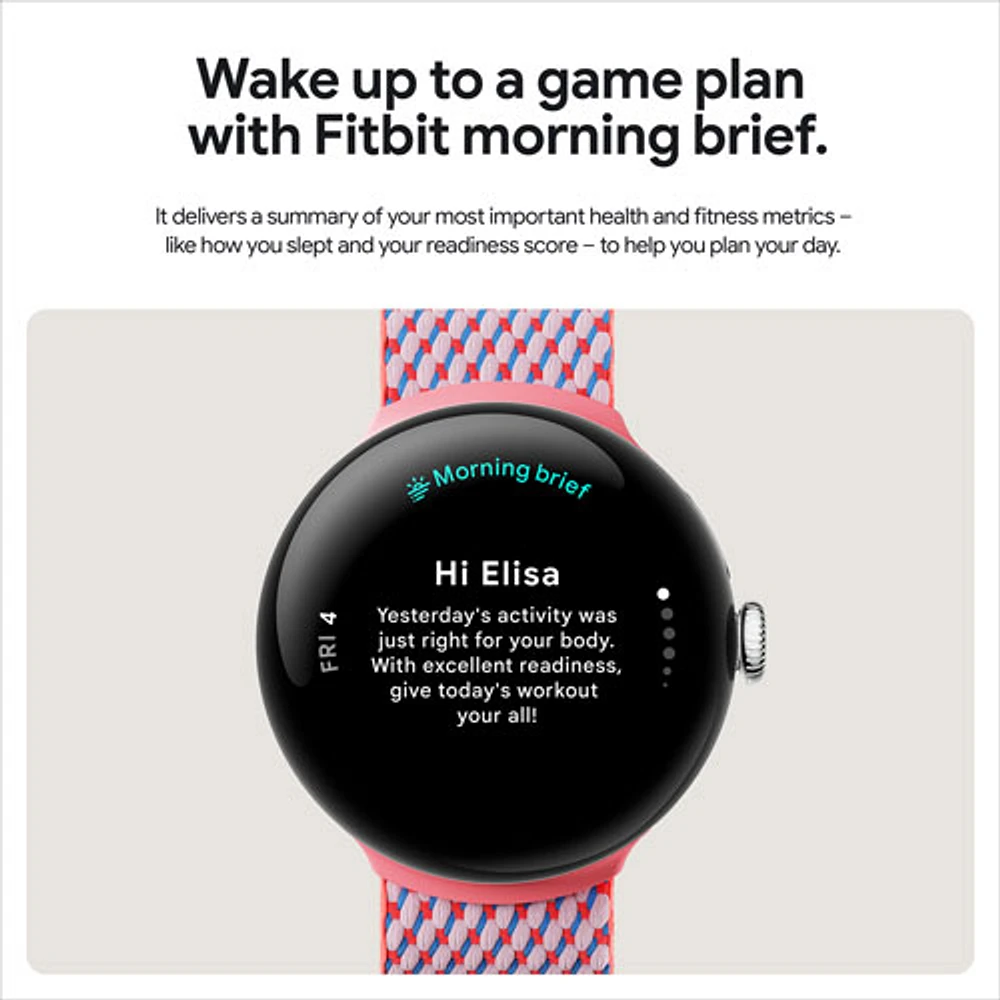 Koodo Google Pixel Watch 3 41mm LTE Matte Black Aluminum Case with Obsidian Active Band - Monthly Tab Payment